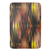 グラデーション茶色から黄色の形成抽象芸術ジグザグ バスマット (正面縦)