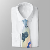 グラデーション虹のかわいい魚のシールレイクジラ ネクタイ (タイ)