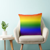グラデーション虹色パターン クッション (椅子)