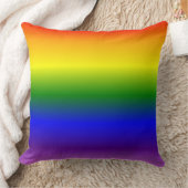 グラデーション虹色パターン クッション (ブランケット)