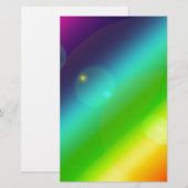 グラデーション虹 便箋 (正面/裏面)