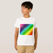 グラデーション虹 Tシャツ (正面フル)