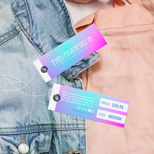 グラデーション衣料価格つるラベル