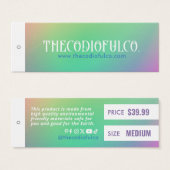 グラデーション衣料価格つるラベル (正面&裏面)