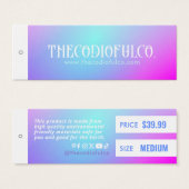 グラデーション衣料価格つるラベル (正面&裏面)