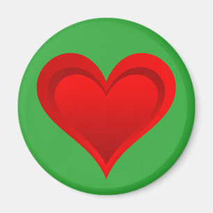 グラデーション赤い愛ハート+あなたの背景。&アイディア マグネット