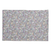 グラデーション赤い愛ハート+あなたの背景。&アイディア 枕カバー (裏面-左)