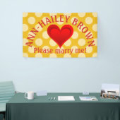 グラデーション赤い愛ハート+あなたの背景。&アイディア 横断幕 (トレードショー)