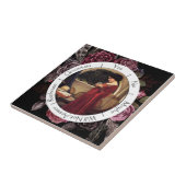 グラデーション赤と黒の花振り子 タイル (側面)