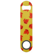 グラデーション赤のドライ葉名前をカスタムする黄色 スピード栓抜き (裏面)