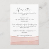 グラデーション赤面ピ結婚ンク エンクロージャーカード (正面)