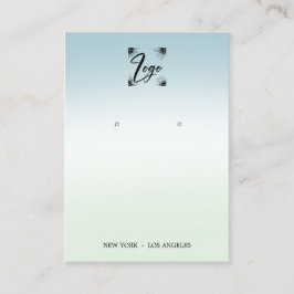 グラデーション追加ロゴのイヤリング表示 名刺