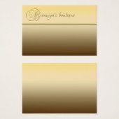 グラデーション金ゴールドと金ゴールドカラーブラケット文字B (正面&裏面)