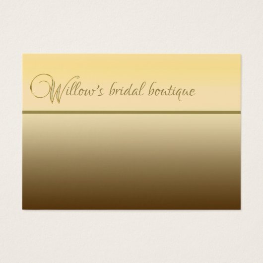 グラデーション金ゴールドと金ゴールドカラーブラケット文字W (正面)