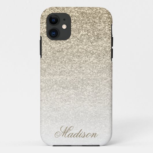 グラデーション金ゴールドグリッターiPhone 5/5sケース Case-Mate iPhoneケース (裏面)