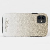 グラデーション金ゴールドグリッターiPhone 5/5sケース Case-Mate iPhoneケース (裏面(横))