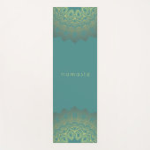 グラデーション金ゴールドマンダラANYカラーナマステ ヨガマット (正面)