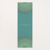 グラデーション金ゴールドマンダラANYカラーナマステ ヨガマット (裏面)