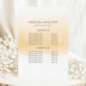 グラデーション金ゴールド水彩最低価格 メニュー