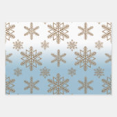 グラデーション雪片   ラッピングペーパーシート (正面3)