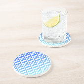 グラデーション青い波 コースター (側面)