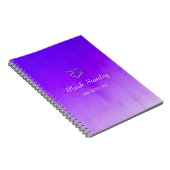 グラデーション青と紫 ノートブック (右側)