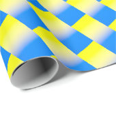 グラデーション青と黄色のウクライナのインスピレーション ラッピングペーパー (ロールコーナー)