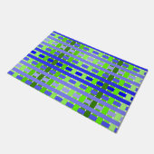 グラデーション青 ドアマット (アングル)