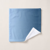 グラデーション青(モノグラムカスタム付き) バスタオルセット (ウォッシュタオル)