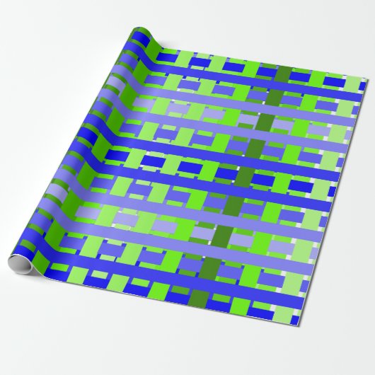 グラデーション青 ラッピングペーパー (アンロールド)