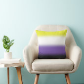 グラデーション非バイナリプライドフラグ – 非バイナリフラグ クッション (椅子)