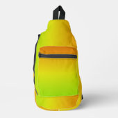 グラデーション黄色からオレンジ スリングバッグ (正面)