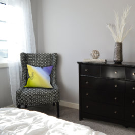 グラデーション黄色の緑のラベンダー名装飾用クッション クッション