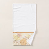 グラデーション黄金の線形フローラハンドタオル バスタオルセット (ハンドタオル)