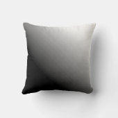 グラデーション黒灰色と白 クッション (裏面)