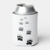 グラデーション黒熊の前足印刷 缶クーラー (缶正面)