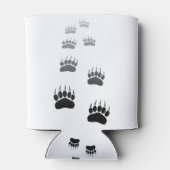 グラデーション黒熊の前足印刷 缶クーラー (裏面)