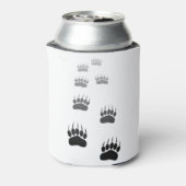 グラデーション黒熊の前足印刷 缶クーラー (缶裏面)