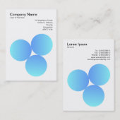 グラデーション3円01名刺 名刺 (正面/裏面)