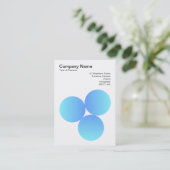 グラデーション3円01名刺 名刺 (スタンド正面)