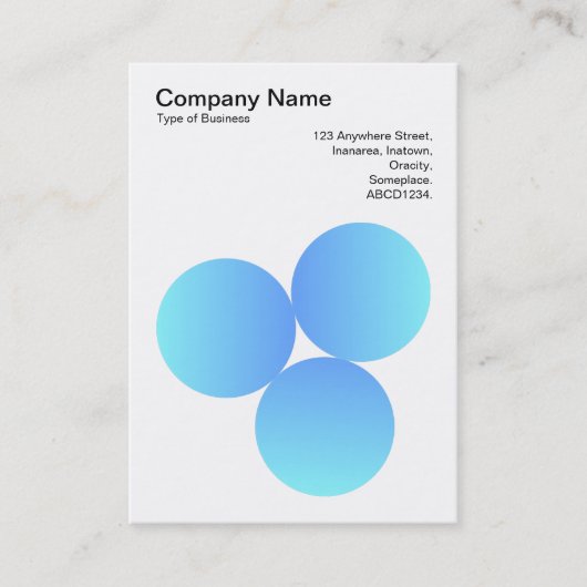 グラデーション3円01名刺 名刺 (正面)