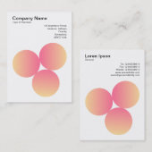 グラデーション3円02 名刺 (正面/裏面)