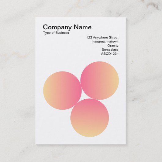 グラデーション3円02 名刺 (正面)