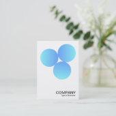 グラデーション3円v2 01 名刺 (スタンド正面)