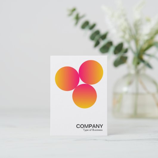 グラデーション3円v2 03 名刺 (スタンド正面)