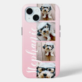 グラデーション4枚の写真手書きフォント- – 色を編集できる Case-Mate iPhoneケース (裏面)