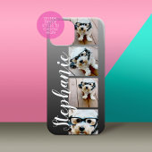 グラデーション4枚の写真手書きフォント- – 色を編集できる Case-Mate iPhoneケース