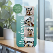 グラデーション4枚の写真手書きフォント- – 色を編集できる Case-Mate iPhoneケース