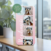 グラデーション4枚の写真手書きフォント- – 色を編集できる Case-Mate iPhoneケース