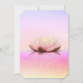グラデーション+ぼかし+蓮の花の退職記念 招待状 (裏面)